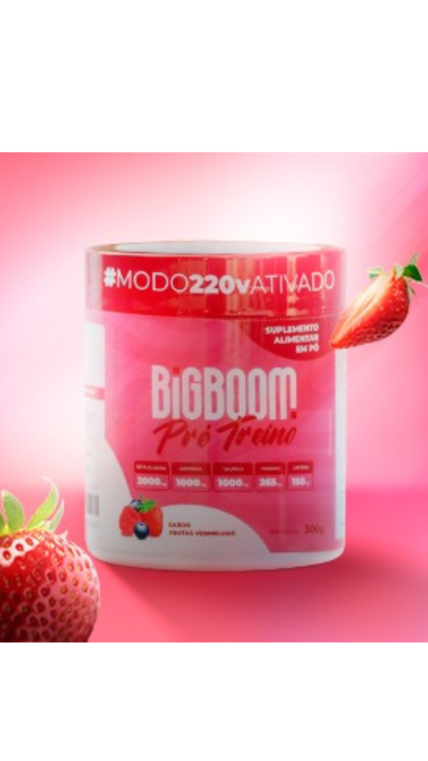 Pré Treino BigBoom de Morango